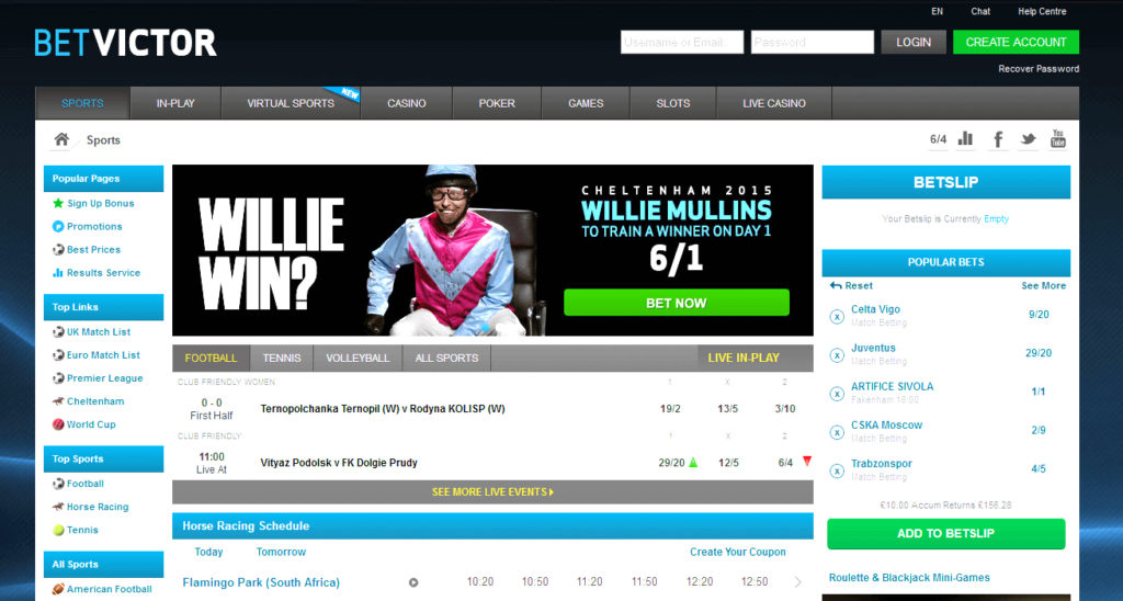 Betvictor website