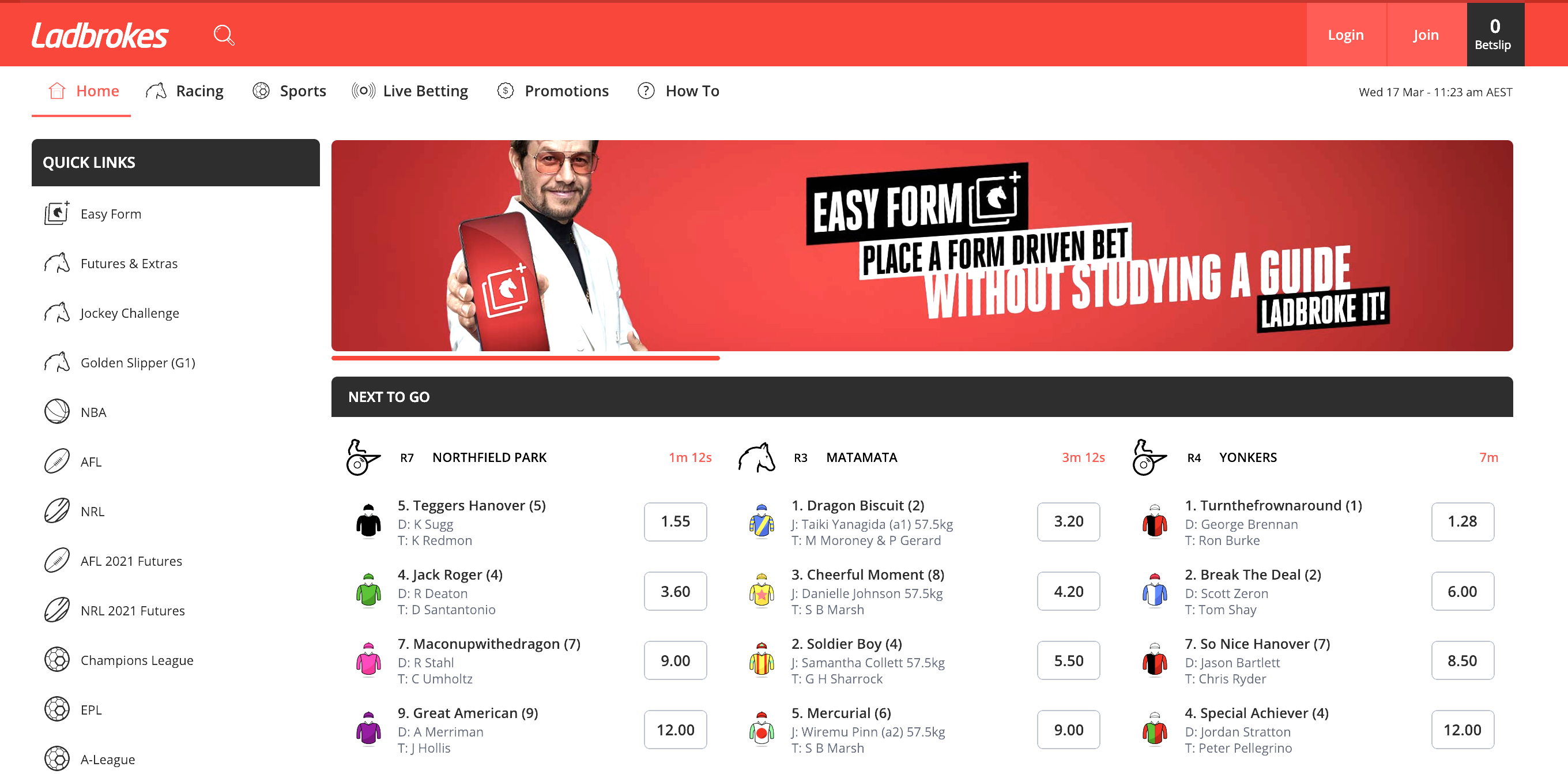 Ladbrokes sports betting site